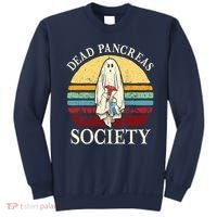 Diabetes Awareness Dead Pancreas Society Halloween Ghost Sweatshirt thumb 0