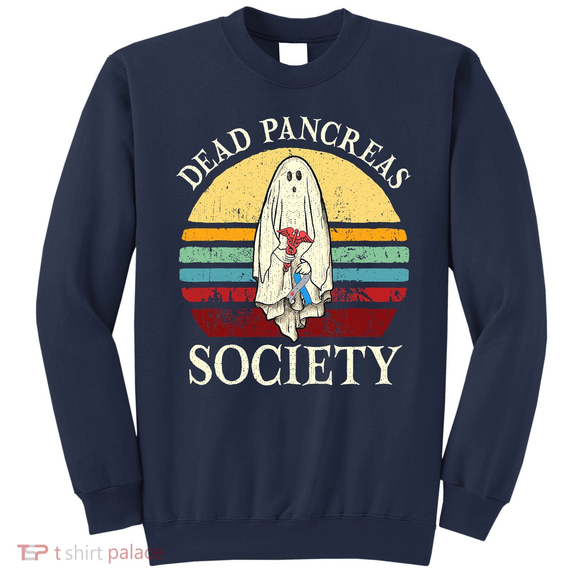 Diabetes Awareness Dead Pancreas Society Halloween Ghost Sweatshirt