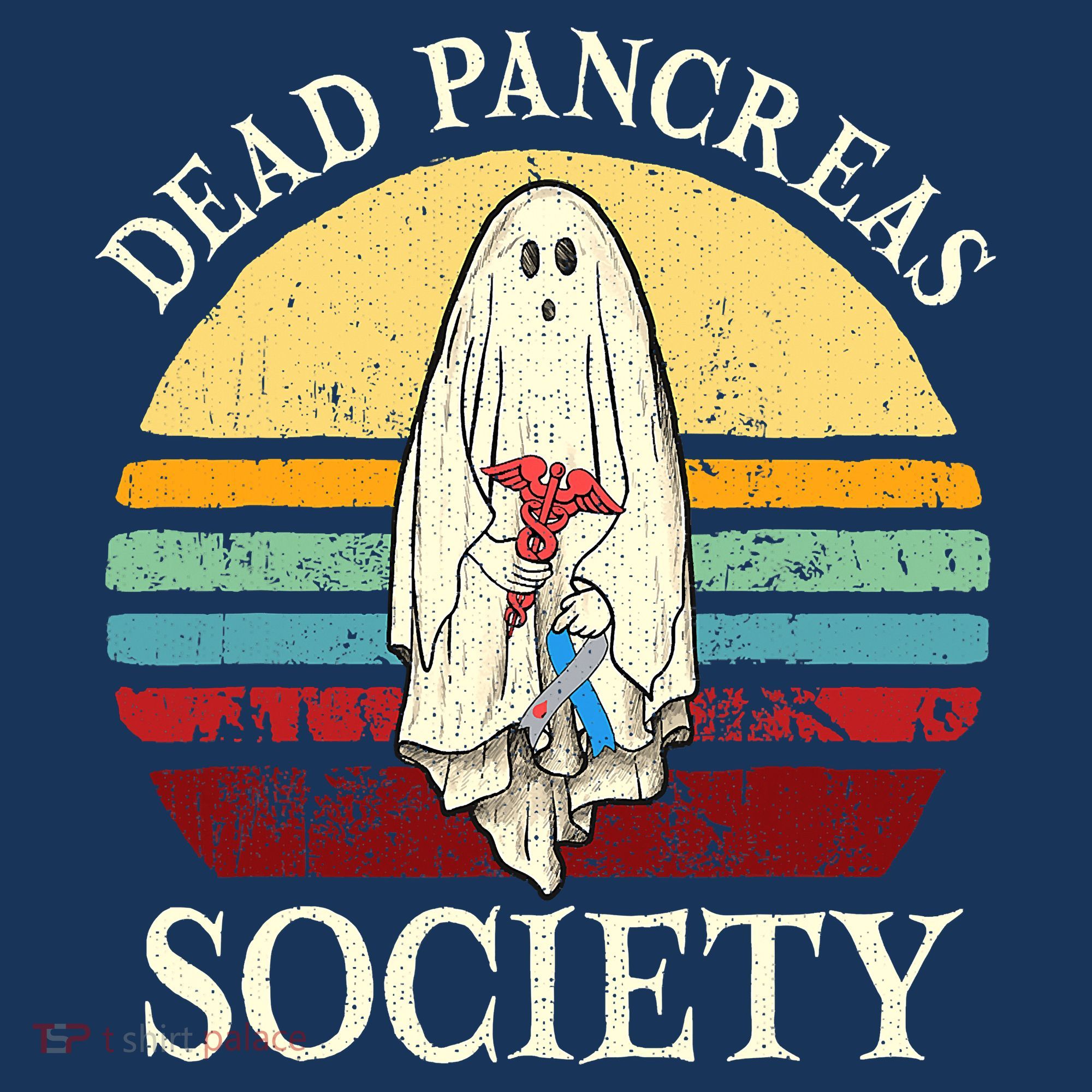 Diabetes Awareness Dead Pancreas Society Halloween Ghost T-Shirt
