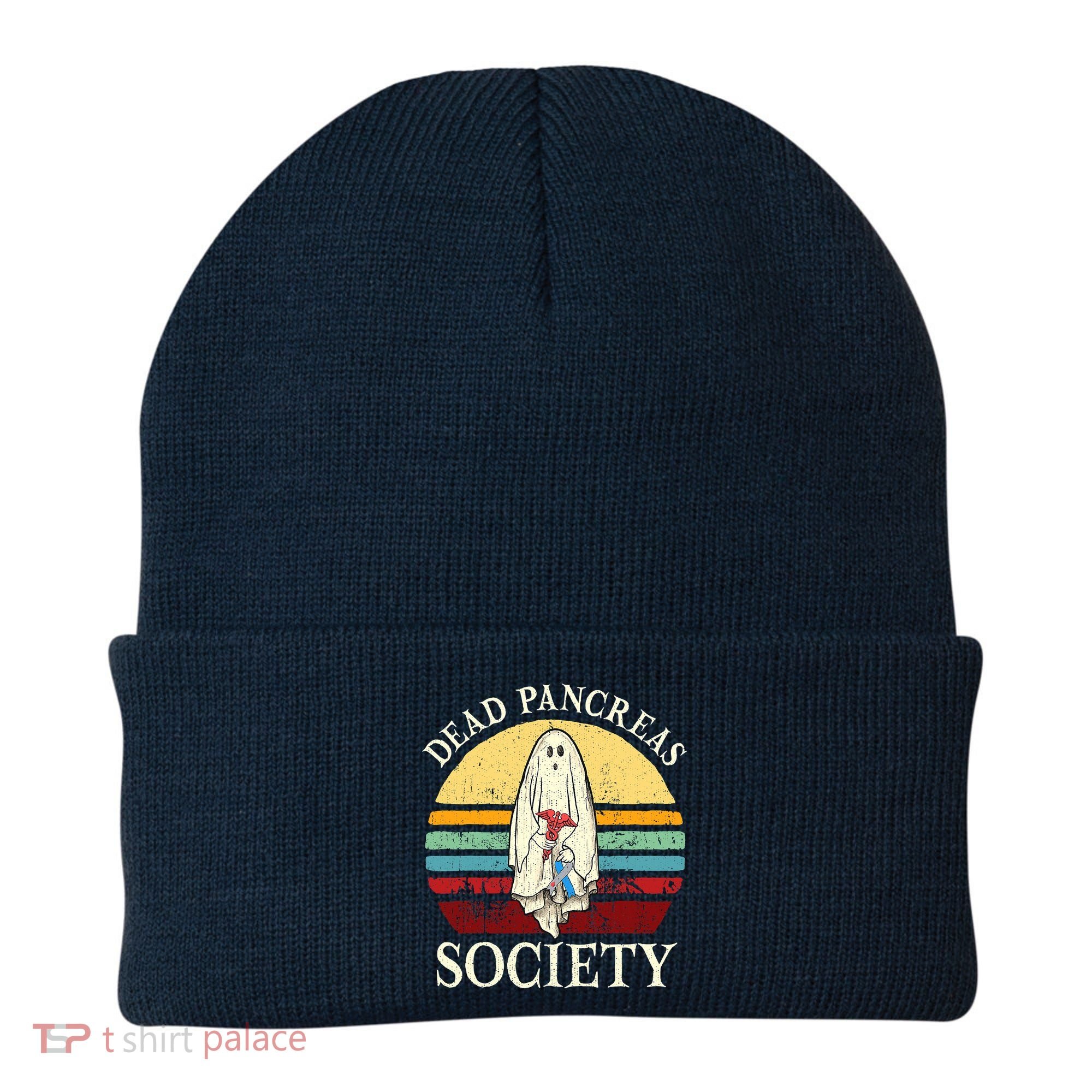 Diabetes Awareness Dead Pancreas Society Halloween Ghost Beanie