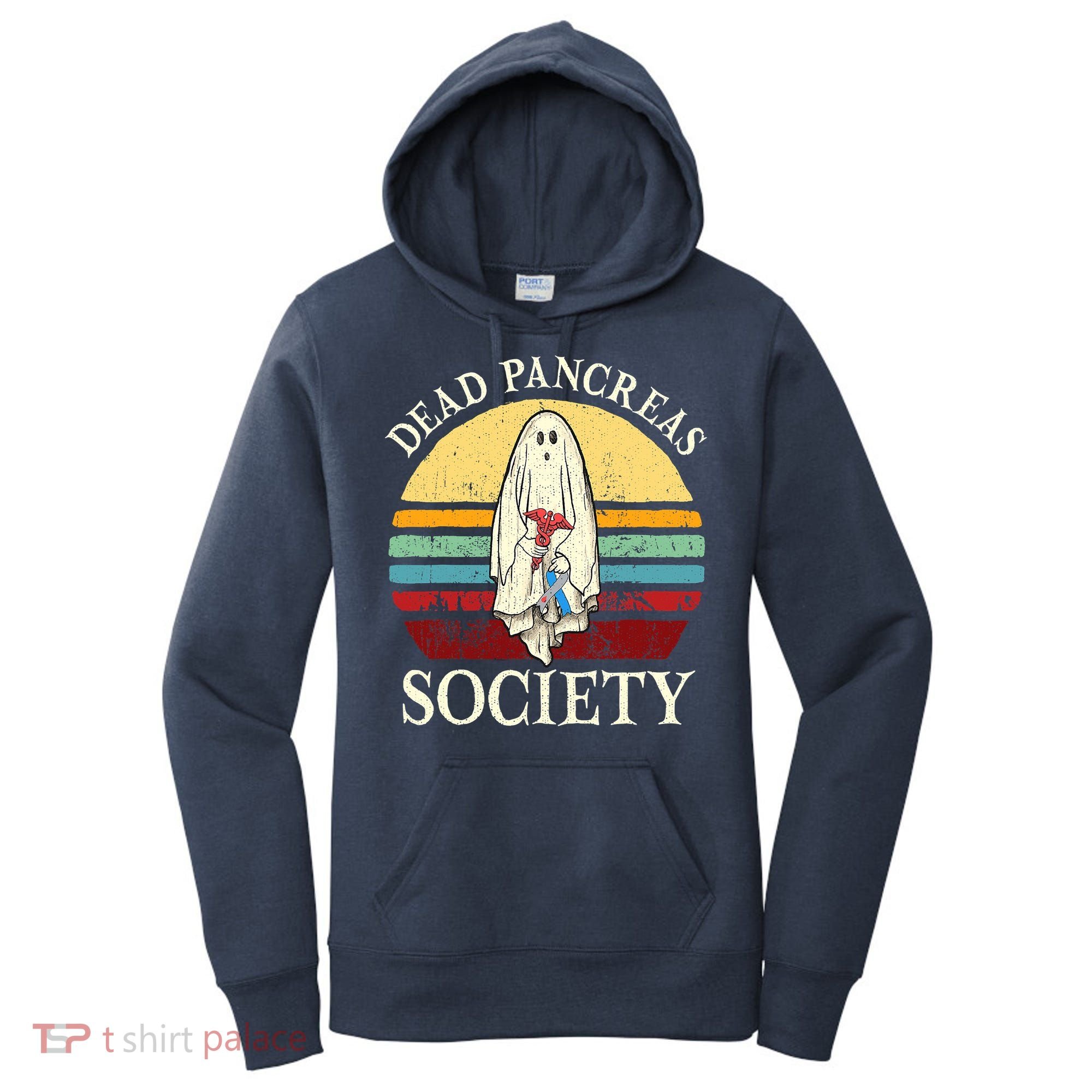 Diabetes Awareness Dead Pancreas Society Halloween Ghost Women's Hoodie