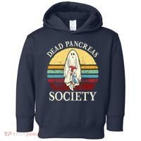 Diabetes Awareness Dead Pancreas Society Halloween Ghost Toddler Hoodie thumb 0