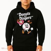 Donuts And Dingers Baseball Fan Humor Donut  Hoodie thumb 2