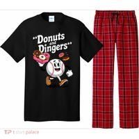 Donuts And Dingers Baseball Fan Humor Donut  Pajama Set thumb 0