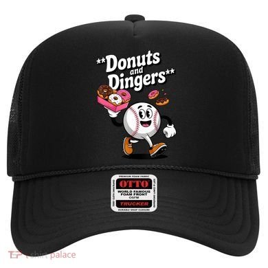Donuts And Dingers Baseball Fan Humor Donut  Hat