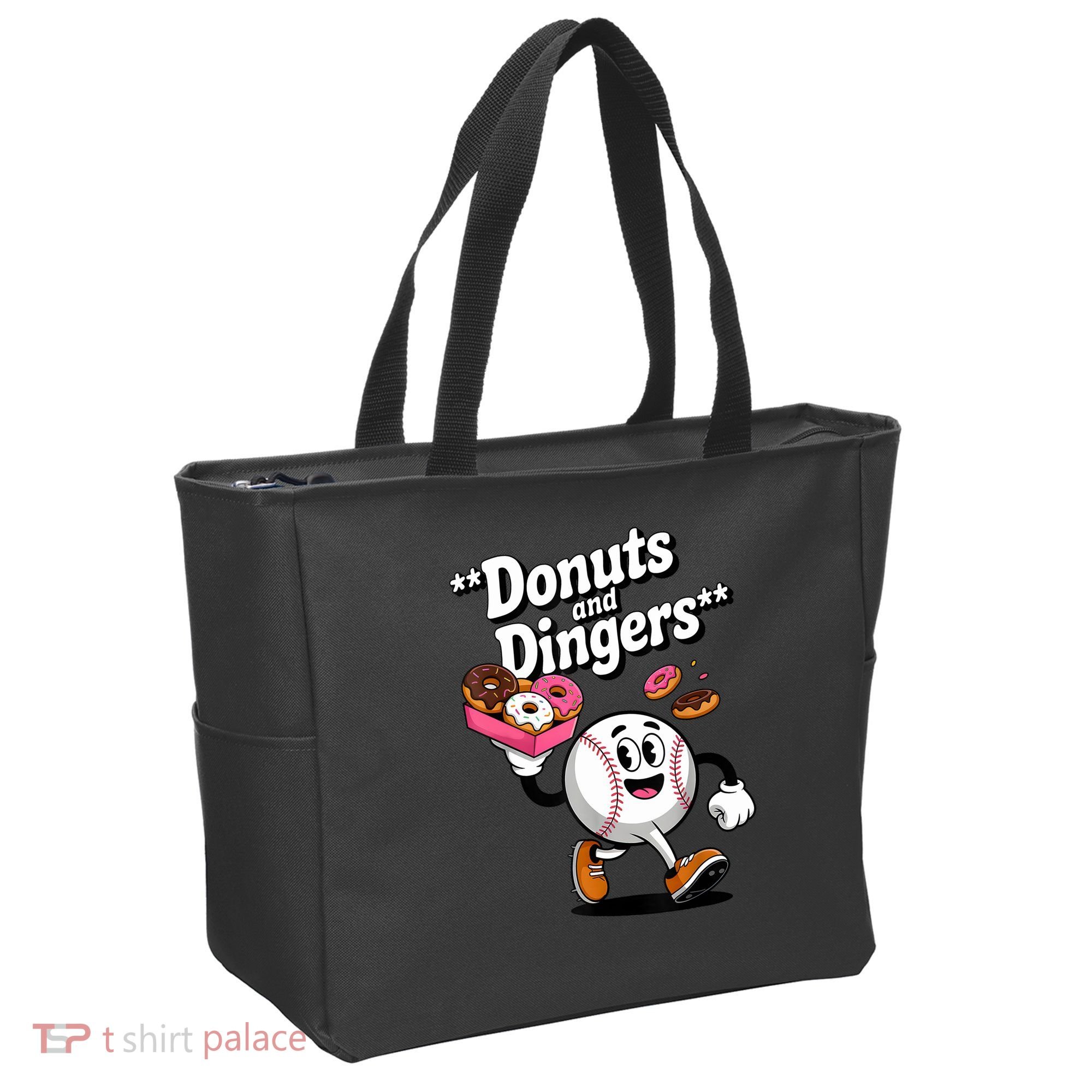 Donuts And Dingers Baseball Fan Humor Donut  Tote Bag