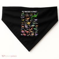 Dinosaur Alphabet Dino Abc For Boys Kid Az Teacher Cute Gift USA-Made Doggie Bandana thumb 0