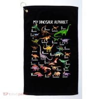 Dinosaur Alphabet Dino Abc For Boys Kid Az Teacher Cute Gift Golf Towel thumb 0