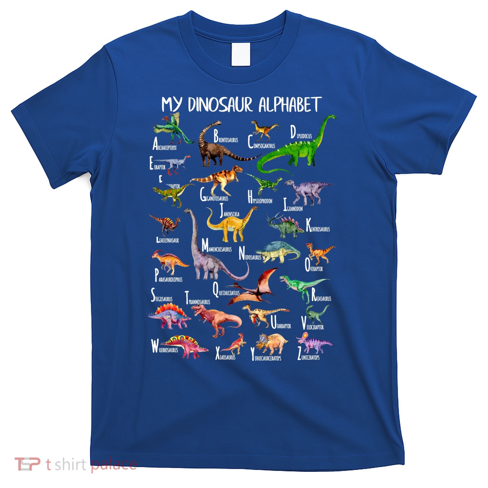 Dinosaur Alphabet Dino Abc For Boys Kid Az Teacher Cute Gift T-Shirt