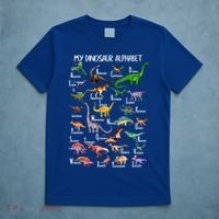 Dinosaur Alphabet Dino Abc For Boys Kid Az Teacher Cute Gift T-Shirt thumb 5