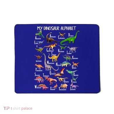Dinosaur Alphabet Dino Abc For Boys Kid Az Teacher Cute Gift Mousepad