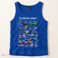 Dinosaur Alphabet Dino Abc For Boys Kid Az Teacher Cute Gift Tank Top thumb 2