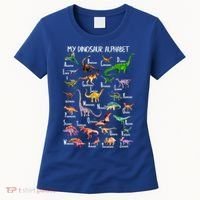 Dinosaur Alphabet Dino Abc For Boys Kid Az Teacher Cute Gift Women's T-Shirt thumb 0