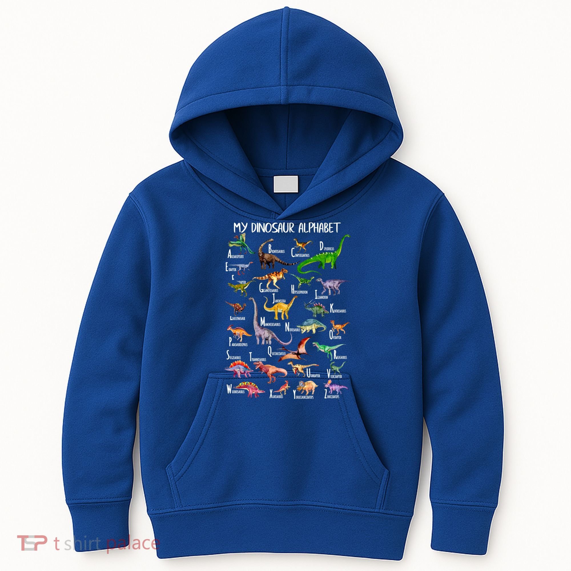Dinosaur Alphabet Dino Abc For Boys Kid Az Teacher Cute Gift Kids Hoodie