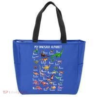 Dinosaur Alphabet Dino Abc For Boys Kid Az Teacher Cute Gift Tote Bag thumb 0