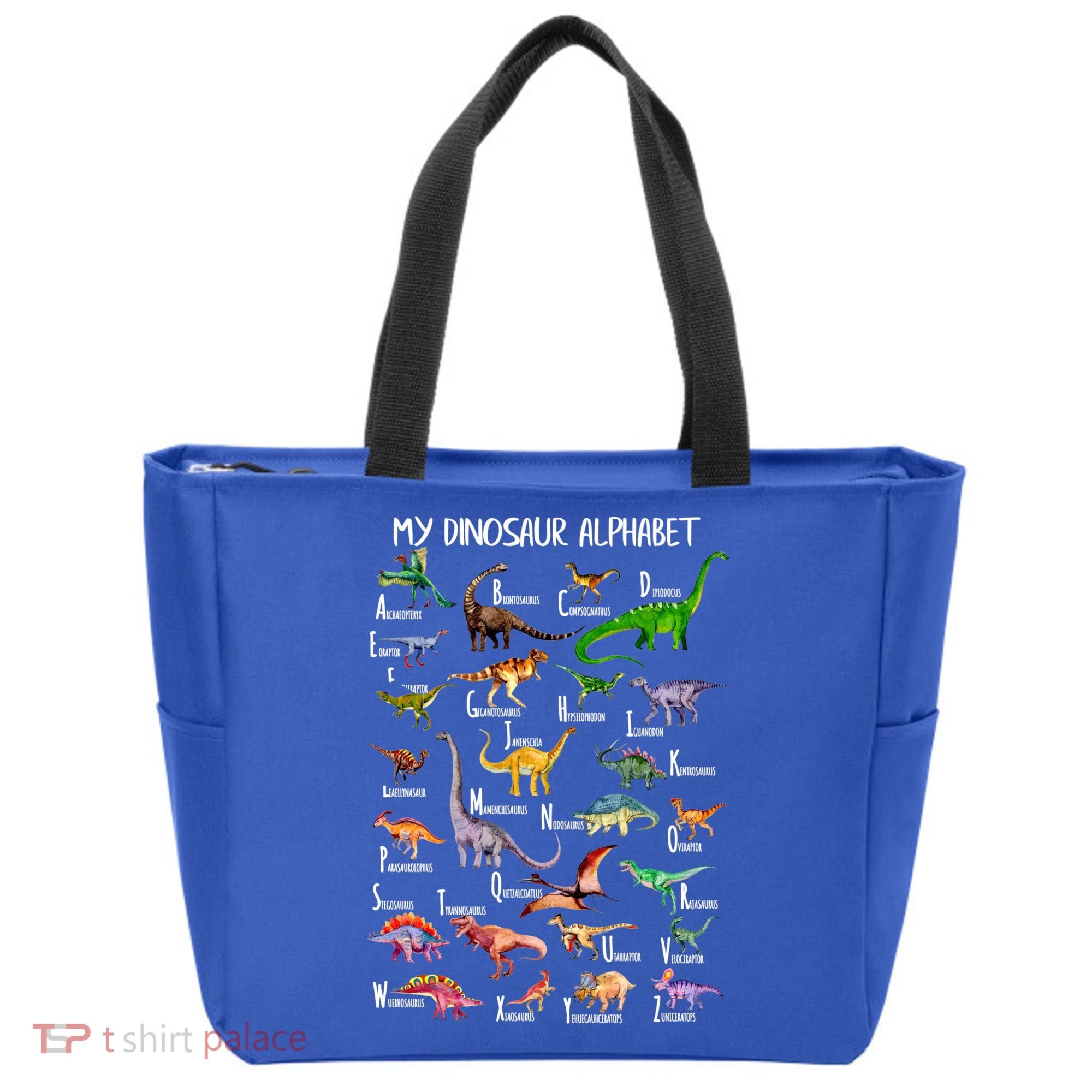 Dinosaur Alphabet Dino Abc For Boys Kid Az Teacher Cute Gift Tote Bag