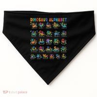 Dinosaur Alphabet Dino Abcs Learning For Boys Kids Adult Cool Gift USA-Made Doggie Bandana thumb 0