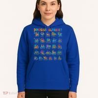 Dinosaur Alphabet Dino Abcs Learning For Boys Kids Adult Cool Gift Hoodie thumb 5
