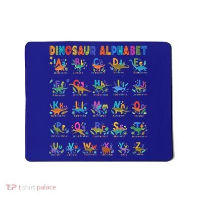 Dinosaur Alphabet Dino Abcs Learning For Boys Kids Adult Cool Gift Mousepad