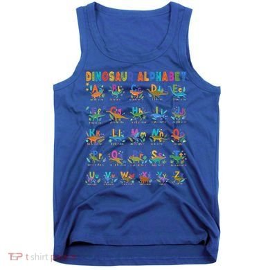Dinosaur Alphabet Dino Abcs Learning For Boys Kids Adult Cool Gift Tank Top