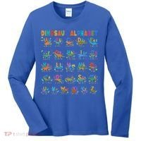 Dinosaur Alphabet Dino Abcs Learning For Boys Kids Adult Cool Gift Women's Long Sleeve Shirt thumb 0