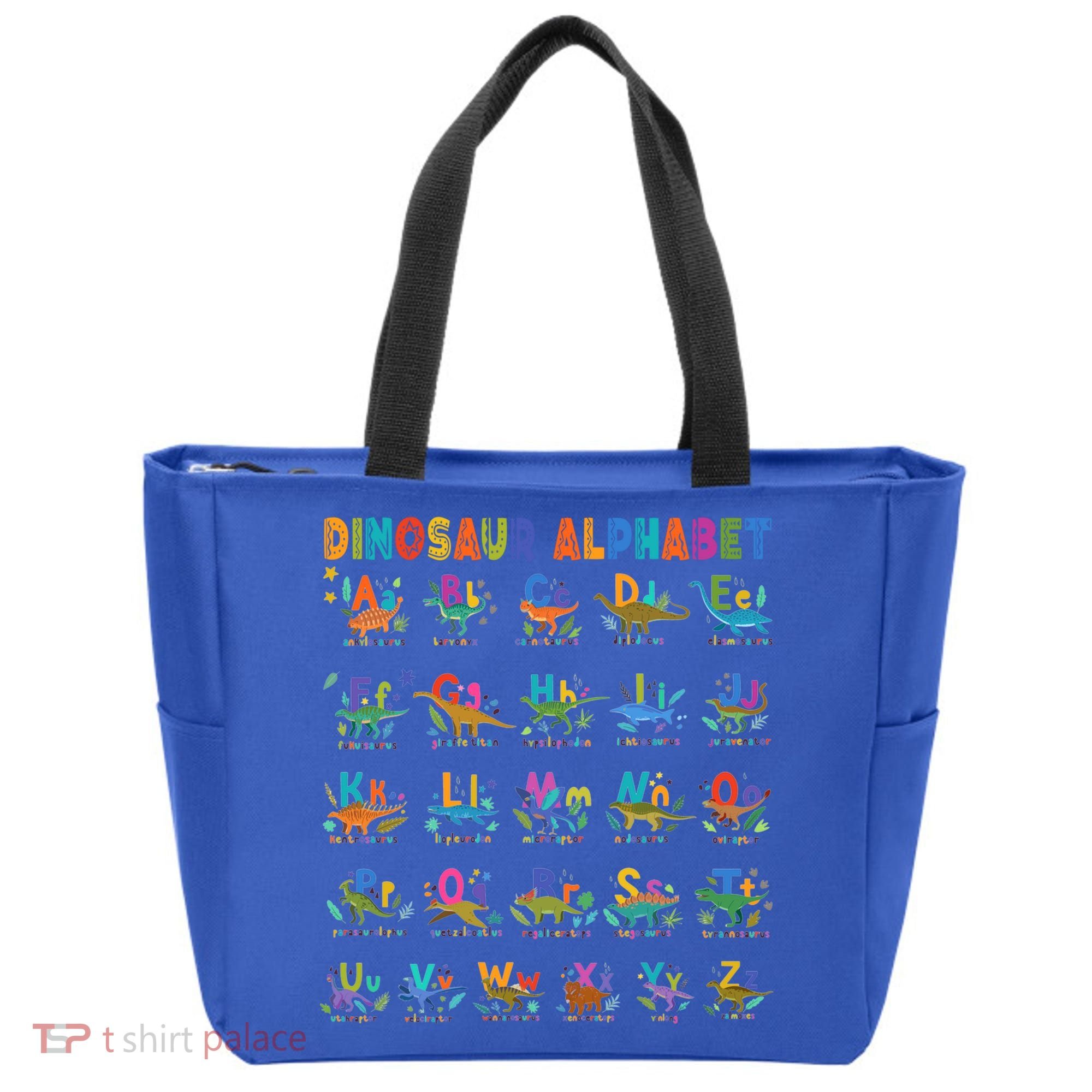Dinosaur Alphabet Dino Abcs Learning For Boys Kids Adult Cool Gift Tote Bag