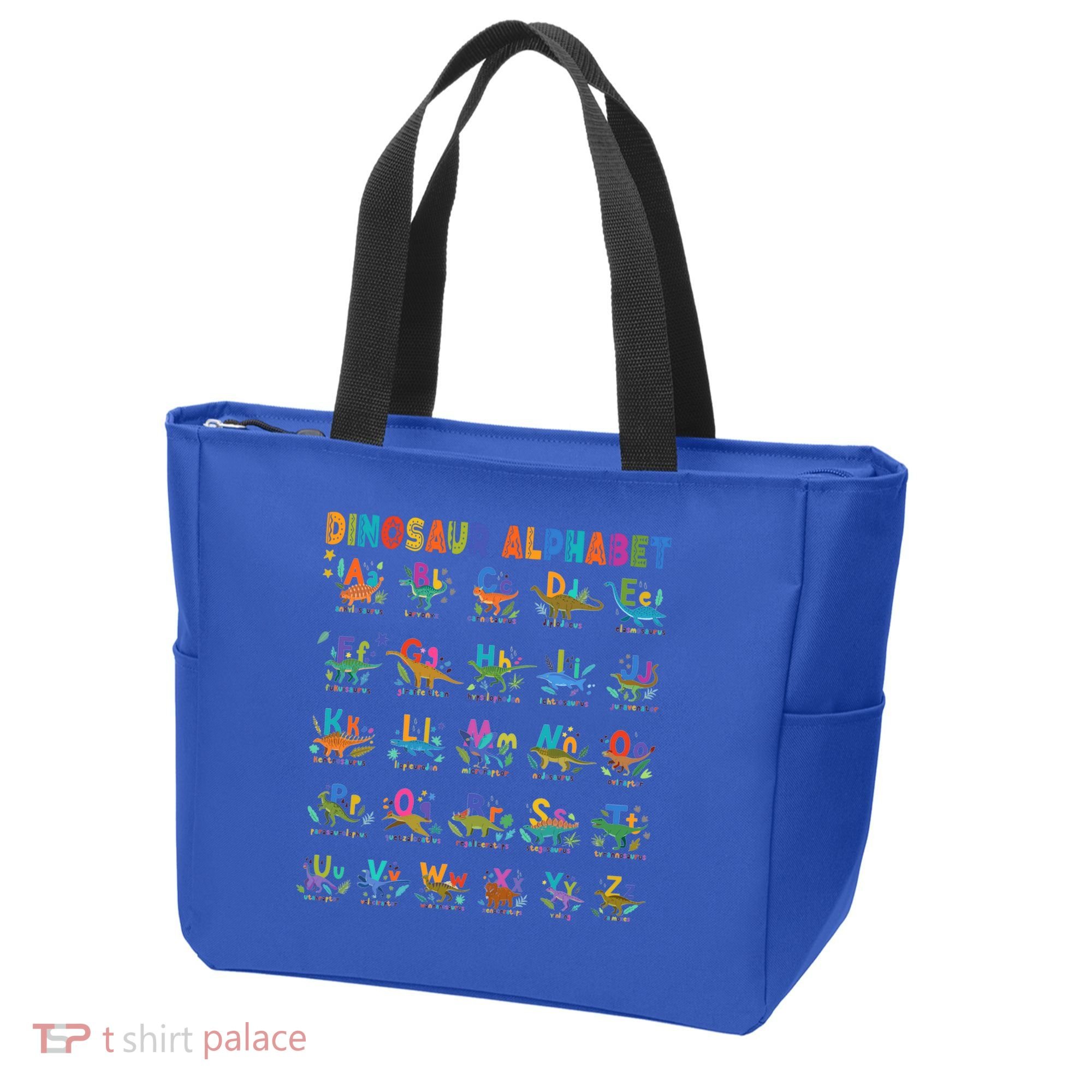 Dinosaur Alphabet Dino Abcs Learning For Boys Kids Adult Cool Gift Tote Bag
