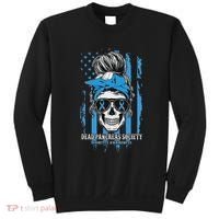 Diabetes Awareness Dead Pancreas Society Messy Bun Sweatshirt thumb 0