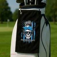 Diabetes Awareness Dead Pancreas Society Messy Bun Golf Towel thumb 2