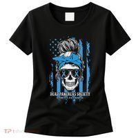 Diabetes Awareness Dead Pancreas Society Messy Bun Women's T-Shirt thumb 0