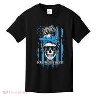 Diabetes Awareness Dead Pancreas Society Messy Bun Kids T-Shirt thumb 0
