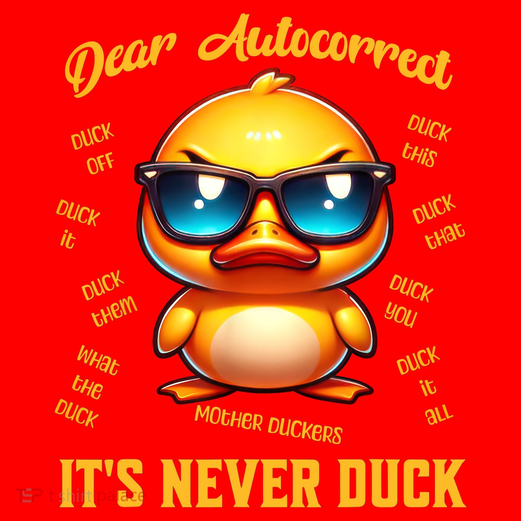 Dear Autocorrect Duckling It Is Never Duck Adult Humor Santa Hat