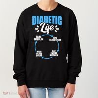 Diabetes Awareness Diabetic Life Diabetes Warrior Women's Sweatshirt thumb 0