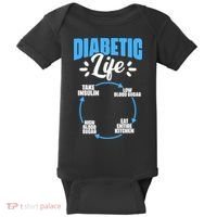 Diabetes Awareness Diabetic Life Diabetes Warrior Baby Bodysuit thumb 0