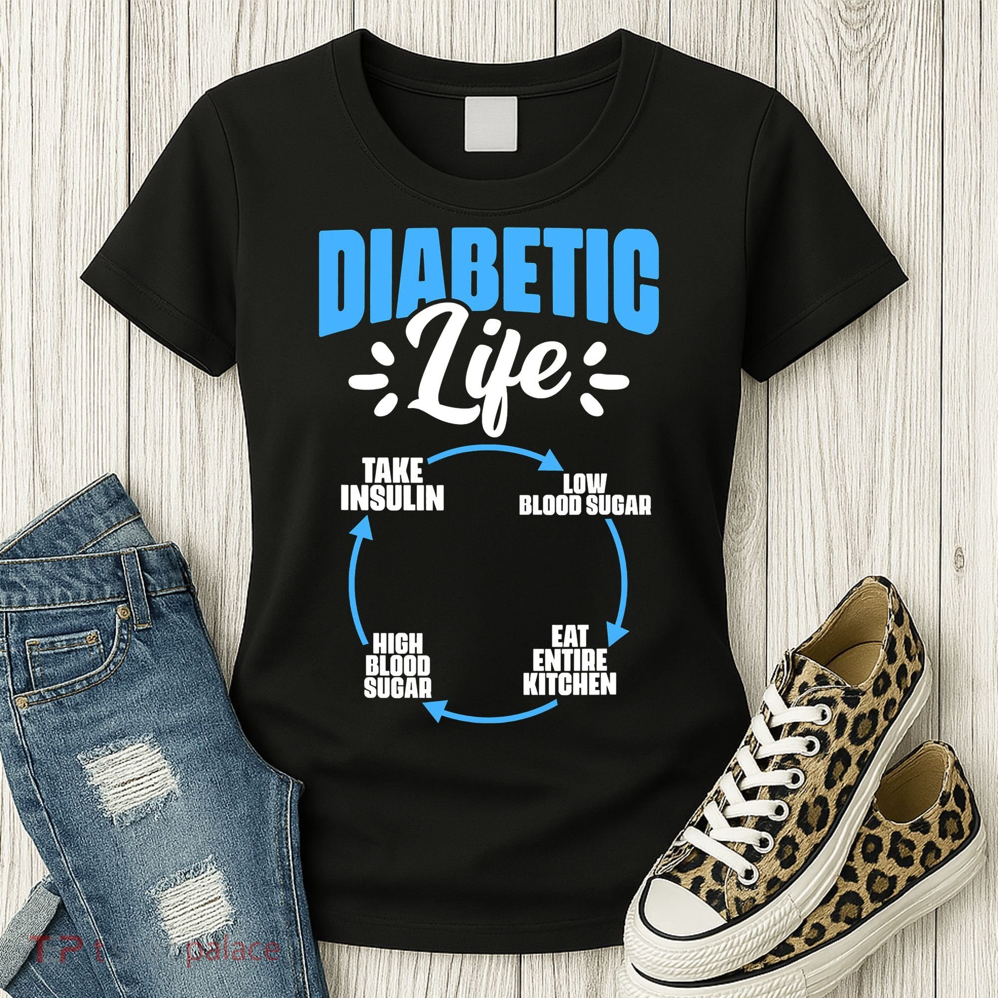 Diabetes Awareness Diabetic Life Diabetes Warrior Women's T-Shirt