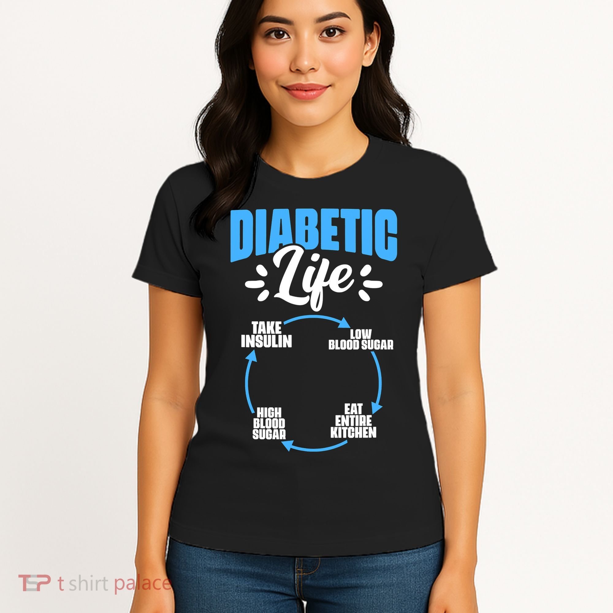 Diabetes Awareness Diabetic Life Diabetes Warrior Women's T-Shirt