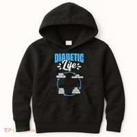Diabetes Awareness Diabetic Life Diabetes Warrior Kids Hoodie thumb 0