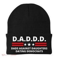 Dads Against Daughters Dating Democrats Republican Dad Humor Beanie thumb 0