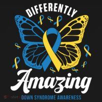 Differently Amazing Down Syndrome Awareness Butterfly Ribbon Coaster thumb 2