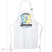 Differently Amazing Down Syndrome Awareness Butterfly Ribbon Apron thumb 0