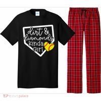 Dirt And Diamonds Kinda Girl Baseball Softball Mom Meaningful Gift Pajama Set thumb 0