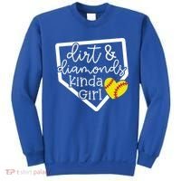 Dirt And Diamonds Kinda Girl Baseball Softball Mom Meaningful Gift Sweatshirt thumb 0