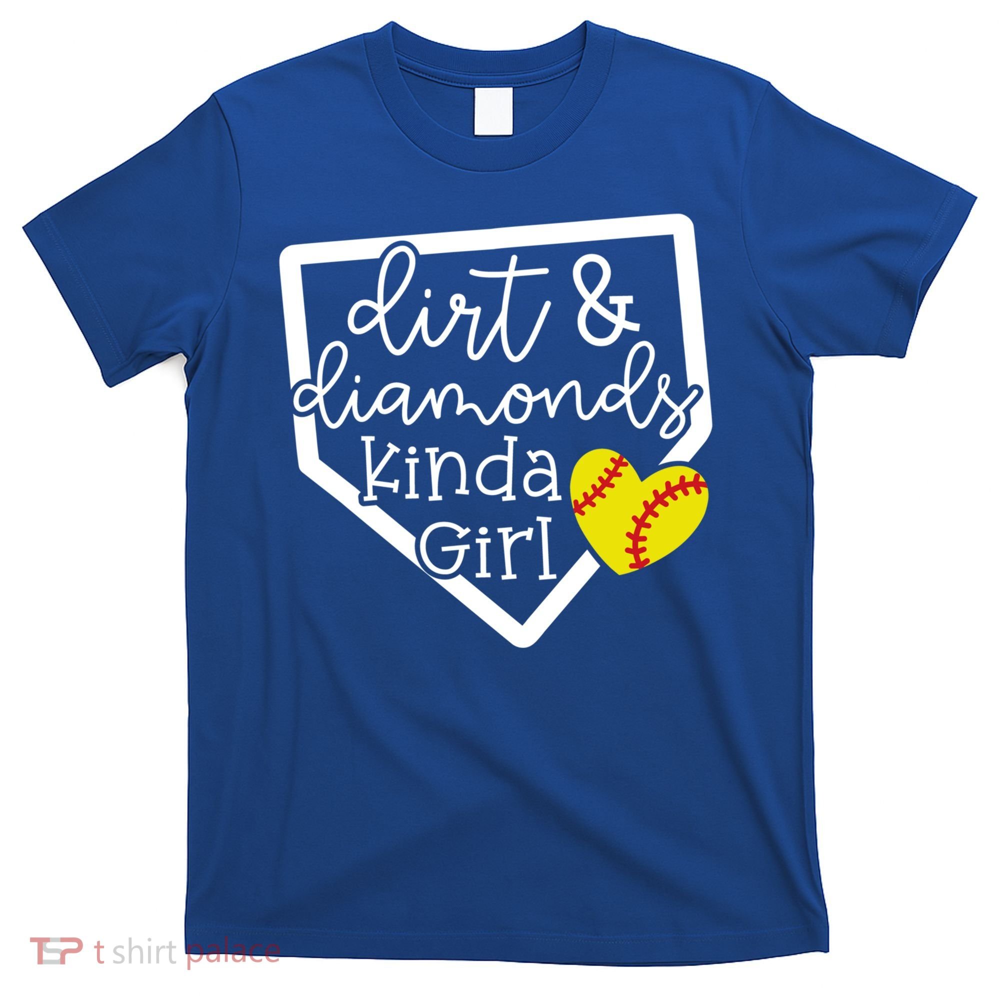 Dirt And Diamonds Kinda Girl Baseball Softball Mom Meaningful Gift T-Shirt
