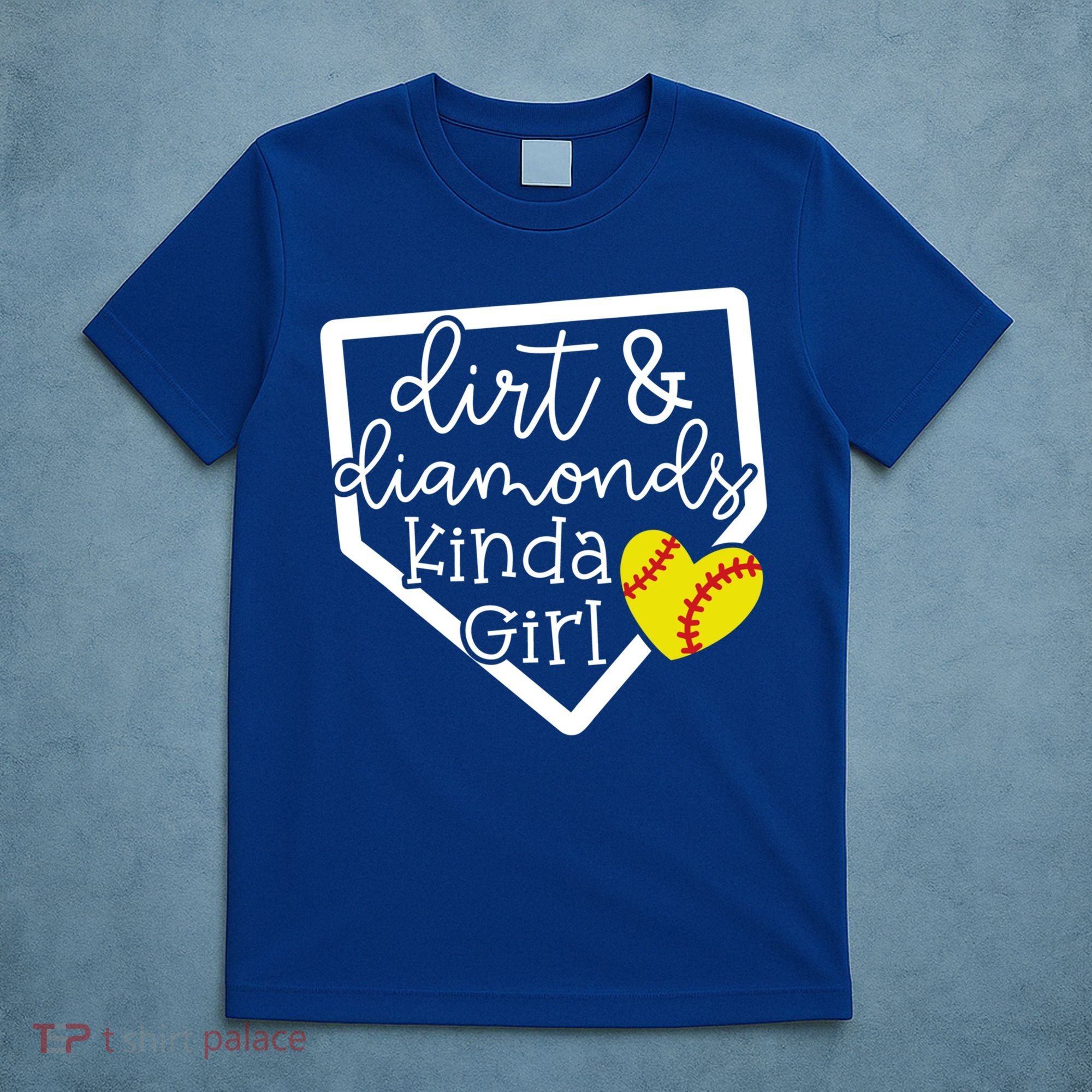 Dirt And Diamonds Kinda Girl Baseball Softball Mom Meaningful Gift T-Shirt
