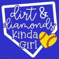 Dirt And Diamonds Kinda Girl Baseball Softball Mom Meaningful Gift T-Shirt thumb 7