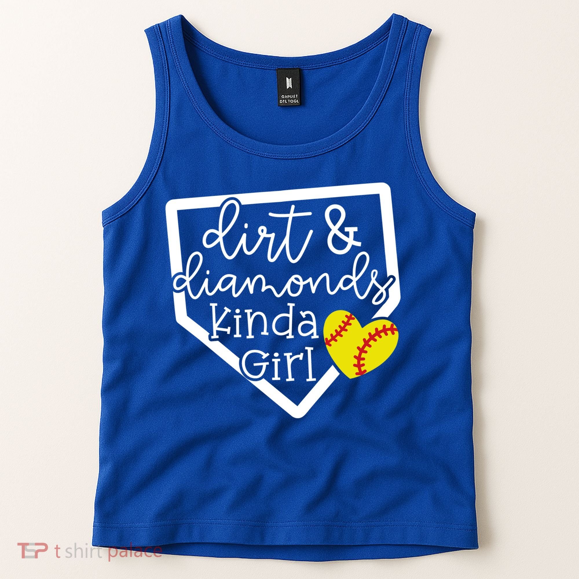 Dirt And Diamonds Kinda Girl Baseball Softball Mom Meaningful Gift Tank Top