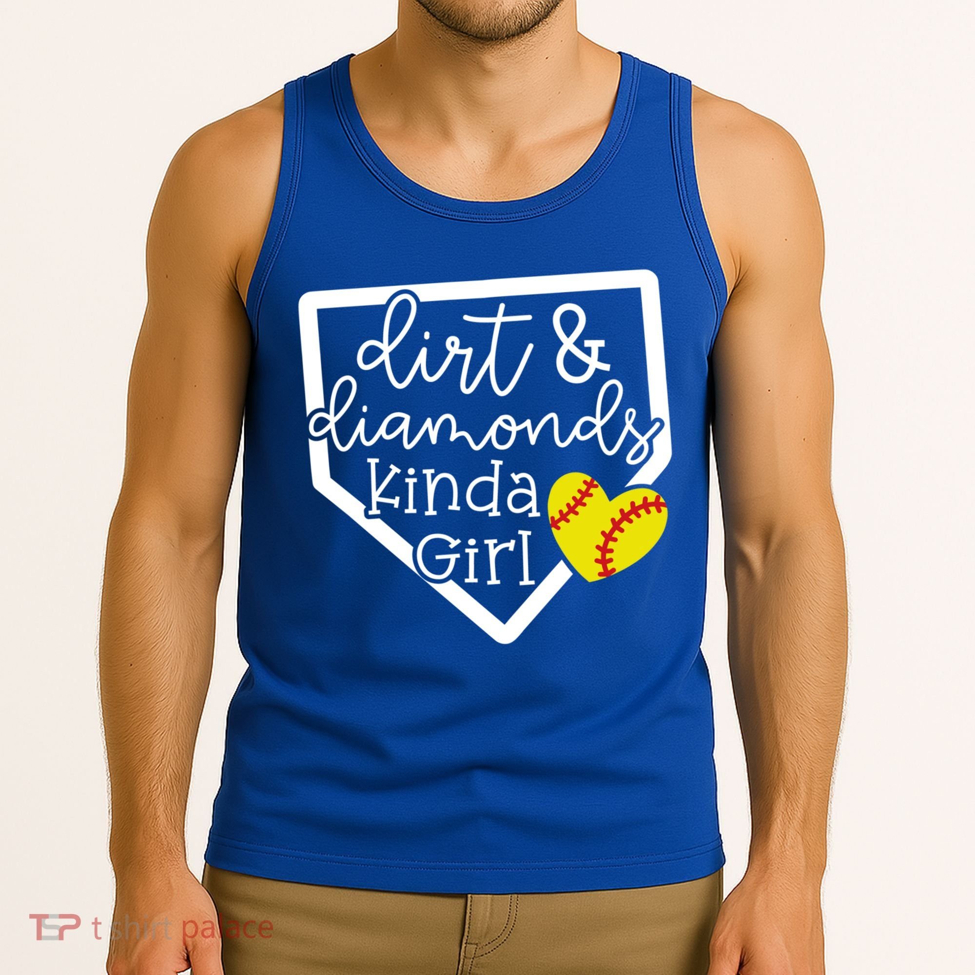 Dirt And Diamonds Kinda Girl Baseball Softball Mom Meaningful Gift Tank Top