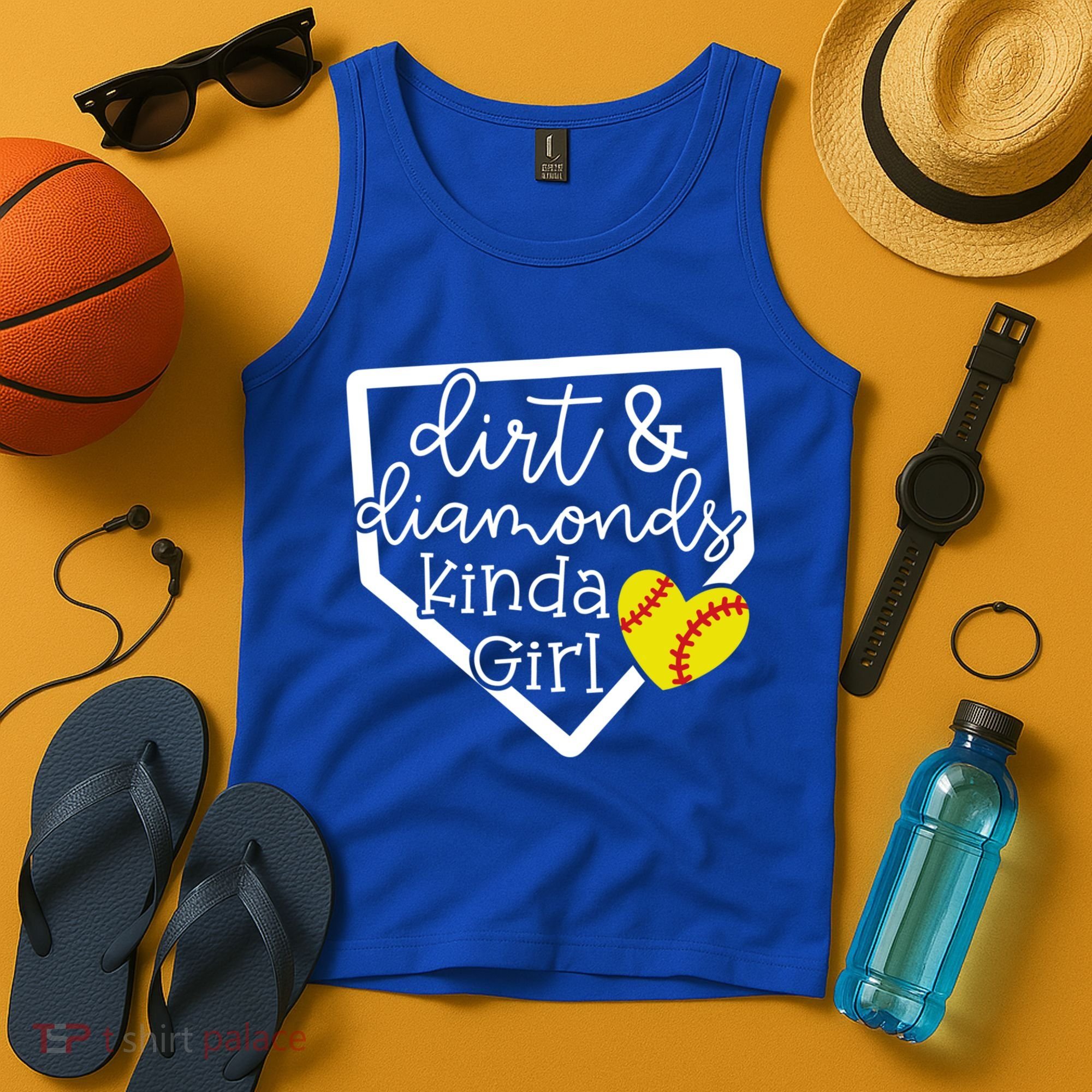 Dirt And Diamonds Kinda Girl Baseball Softball Mom Meaningful Gift Tank Top