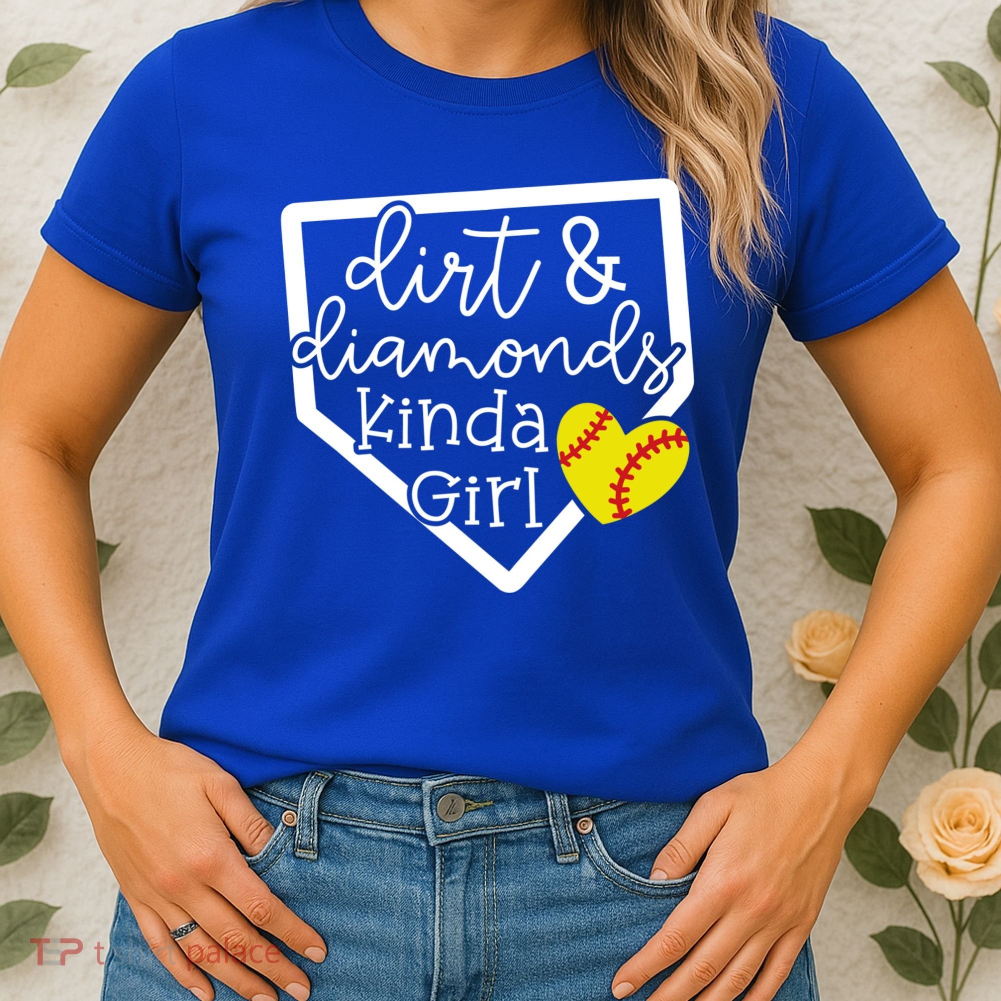 Dirt And Diamonds Kinda Girl Baseball Softball Mom Meaningful Gift Women's T-Shirt
