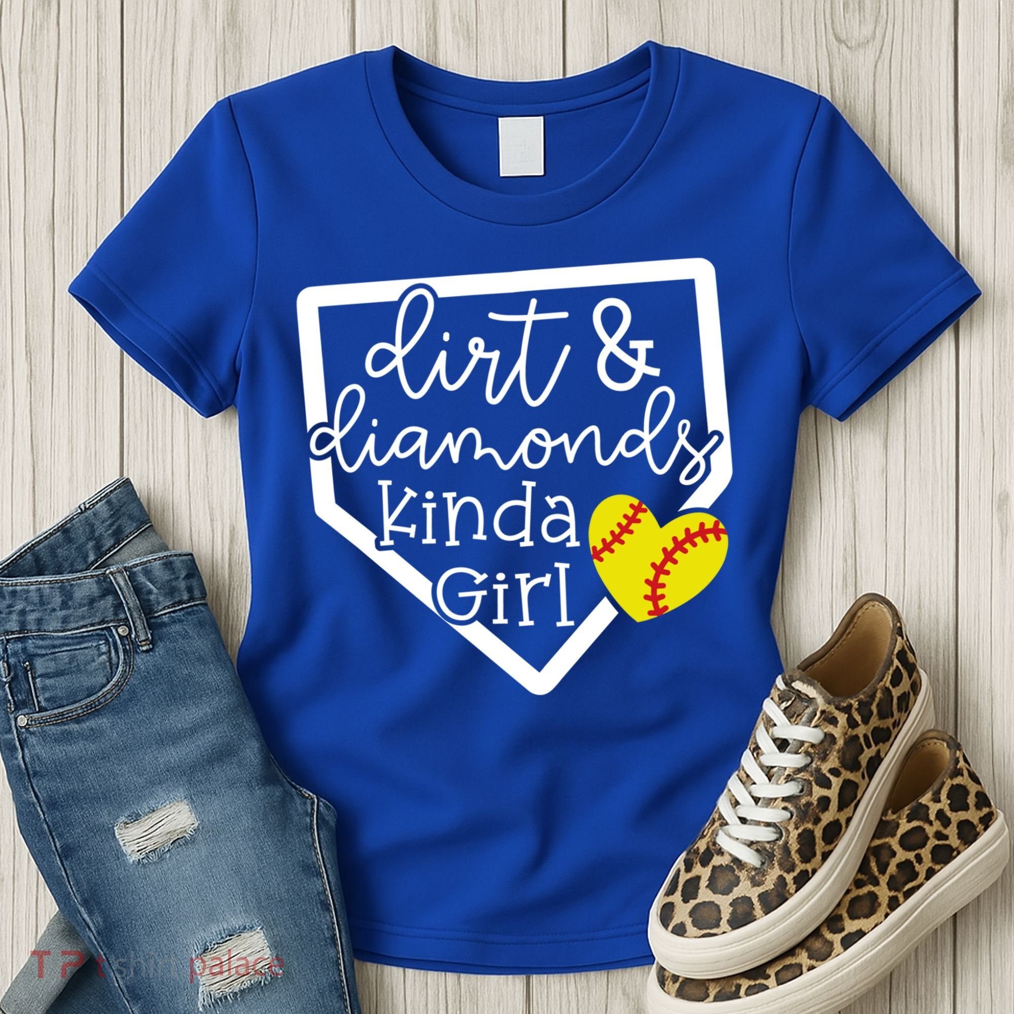 Dirt And Diamonds Kinda Girl Baseball Softball Mom Meaningful Gift Women's T-Shirt